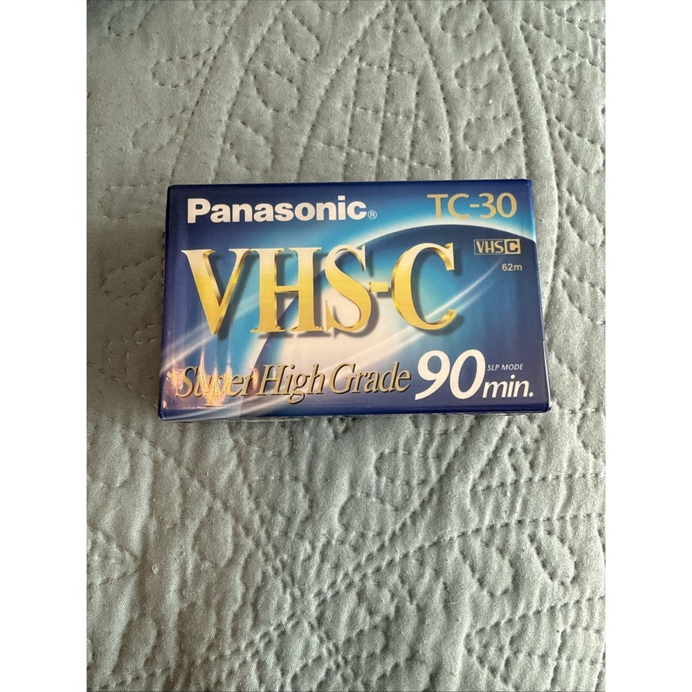 Panasonic VHS-C Super High Grade TC-30 90 Minute Compact Video Cassette - NEW!!